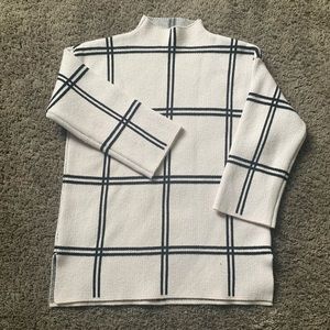 Striped Turtleneck Sweater | MISSLOOK | Size S | Black & White